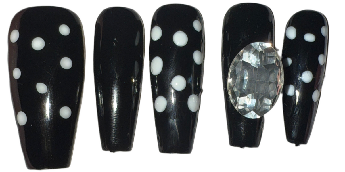Black And White Polkadots