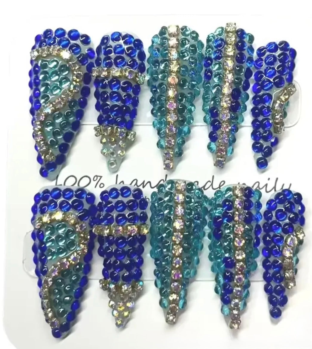 Blue Rhinestone