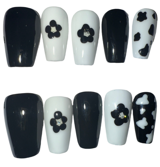 Black And White Flower
