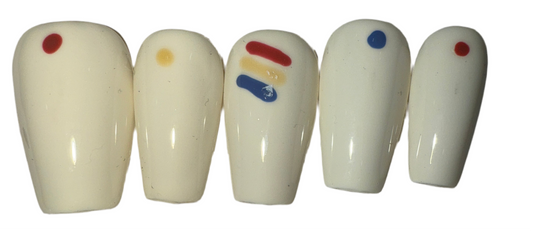 White Multicolored