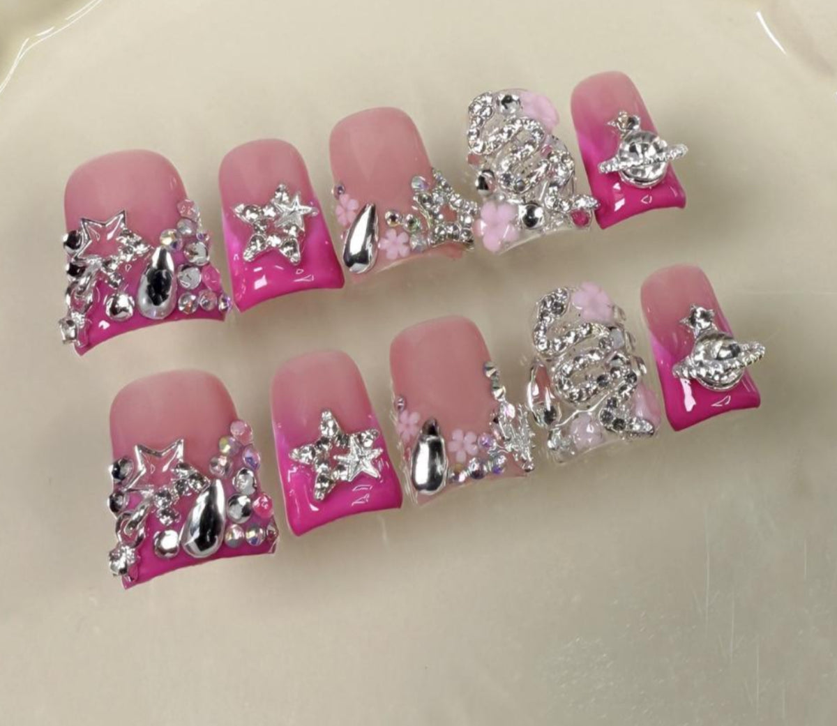 3D Pink French