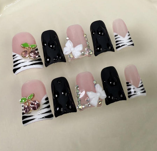3D Black and White French