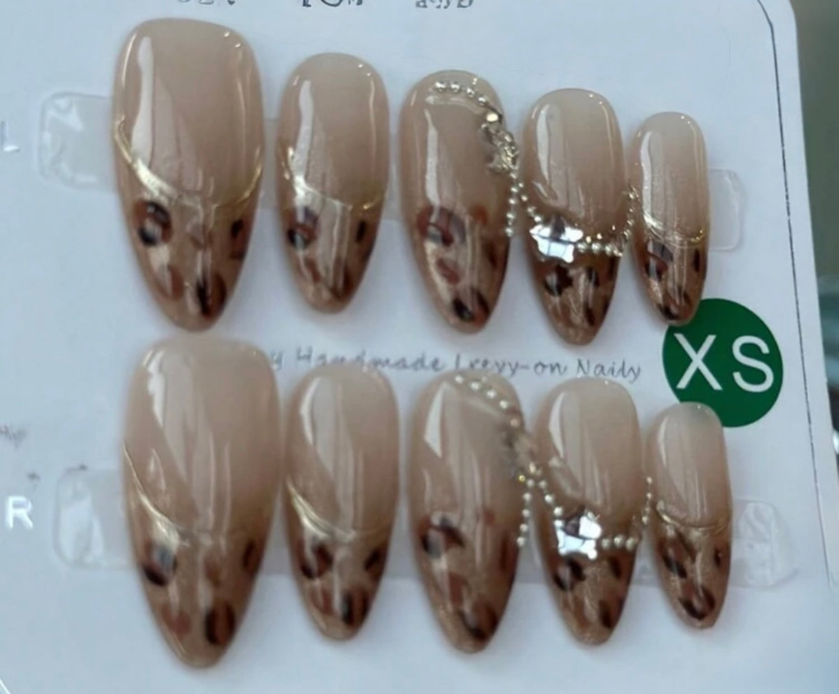 Gold And Brown Animal Print
