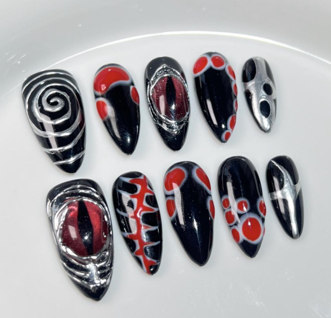 Black With Red Design