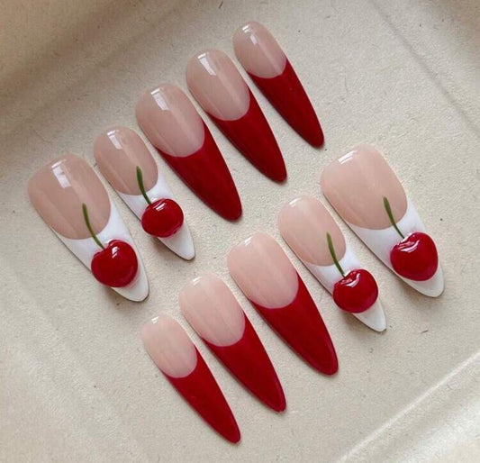 3D Red And White French