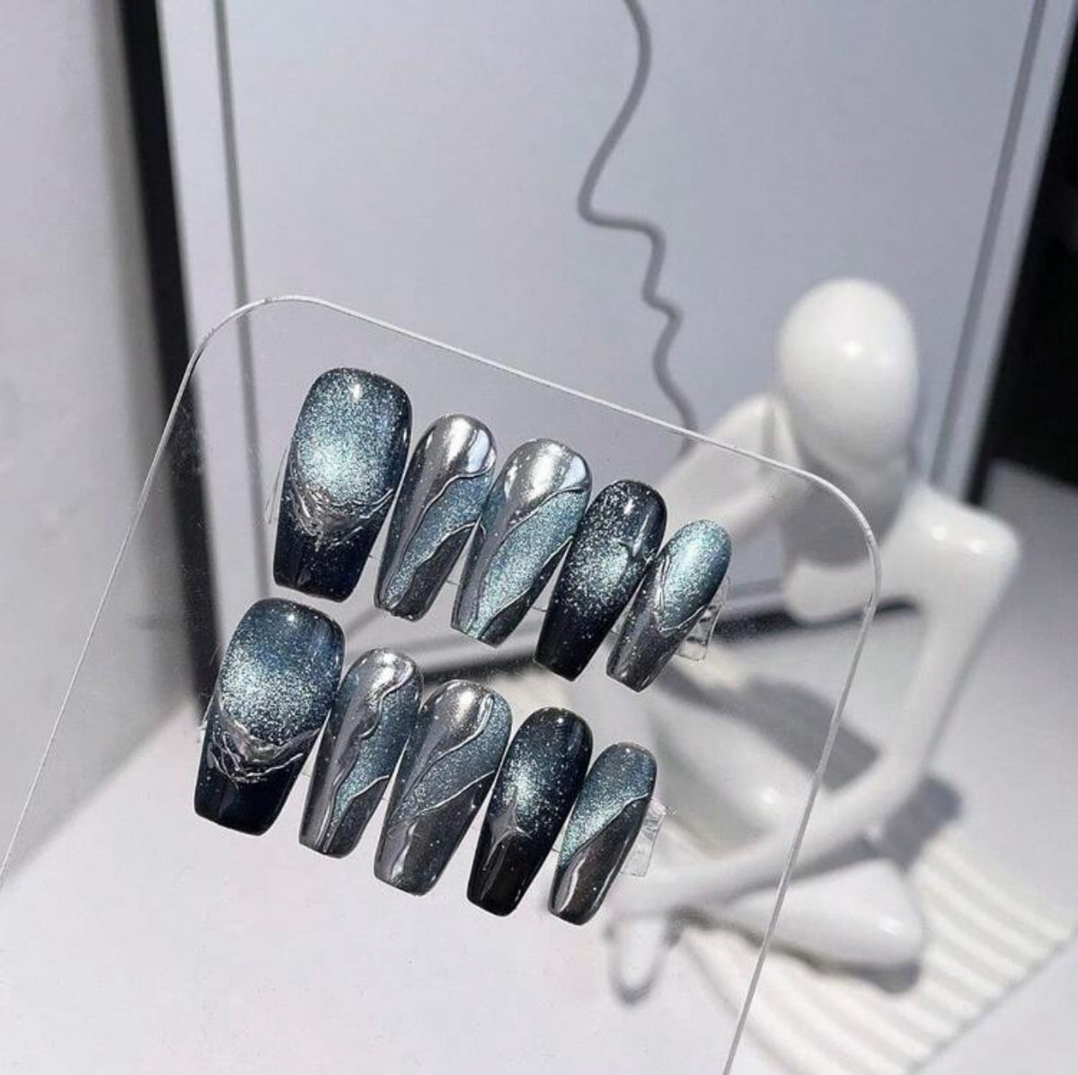 Galaxy Blue Cat Eye