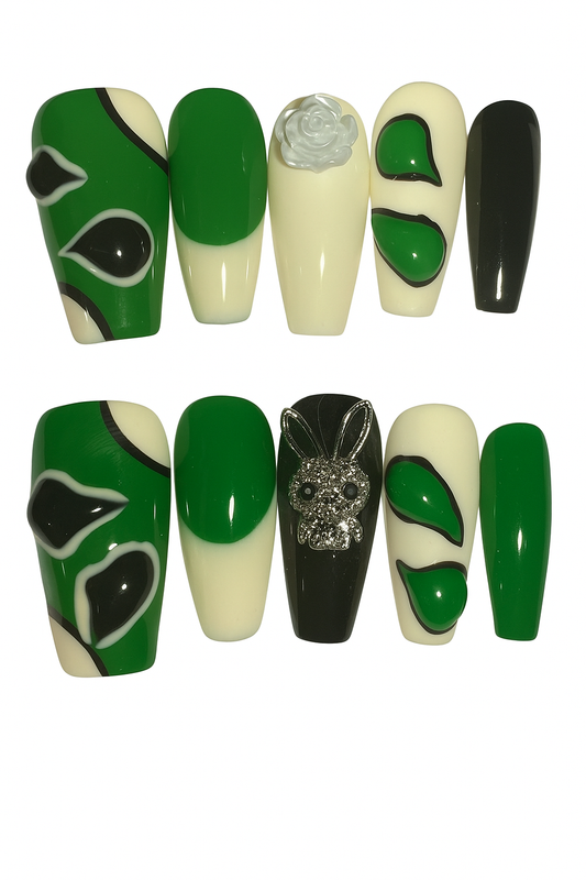 3D Black And Green Design